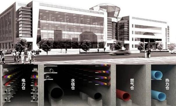 綜合管廊內(nèi)部纜線分布圖